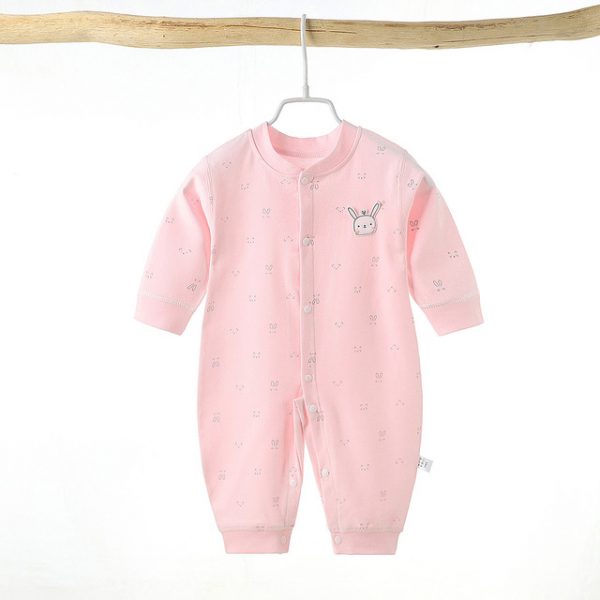 Pink Bunny Baby Romper