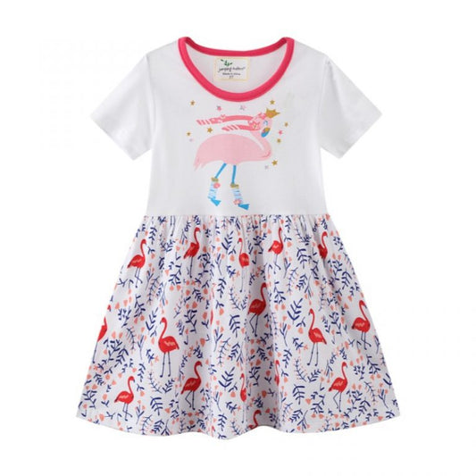 Flamingo Flutter Summer Dress
