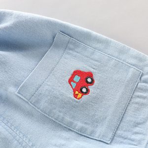 Car club striped polo set