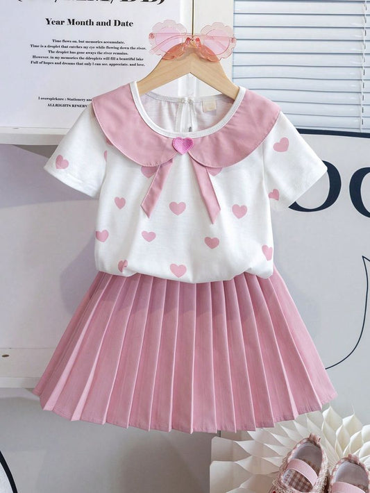 Little Hearts Skirt Set