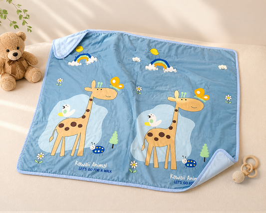 Kawaii Giraffe printed quilted bedding