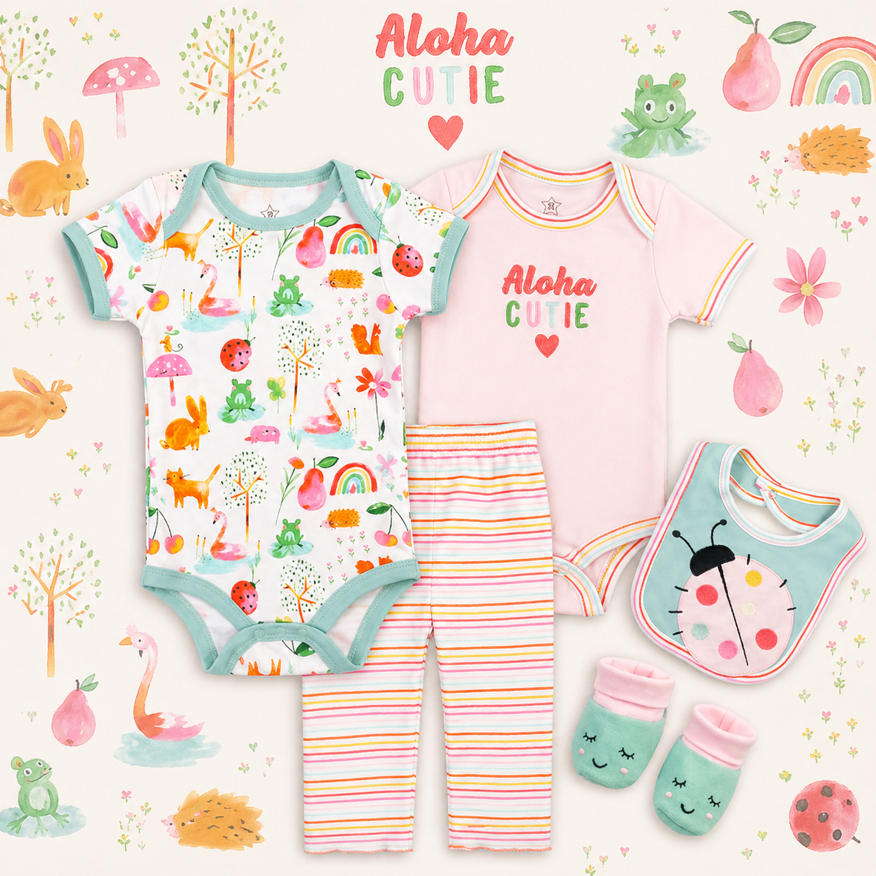 Lil Flamingo 5-Pc Newborn Starter Pack