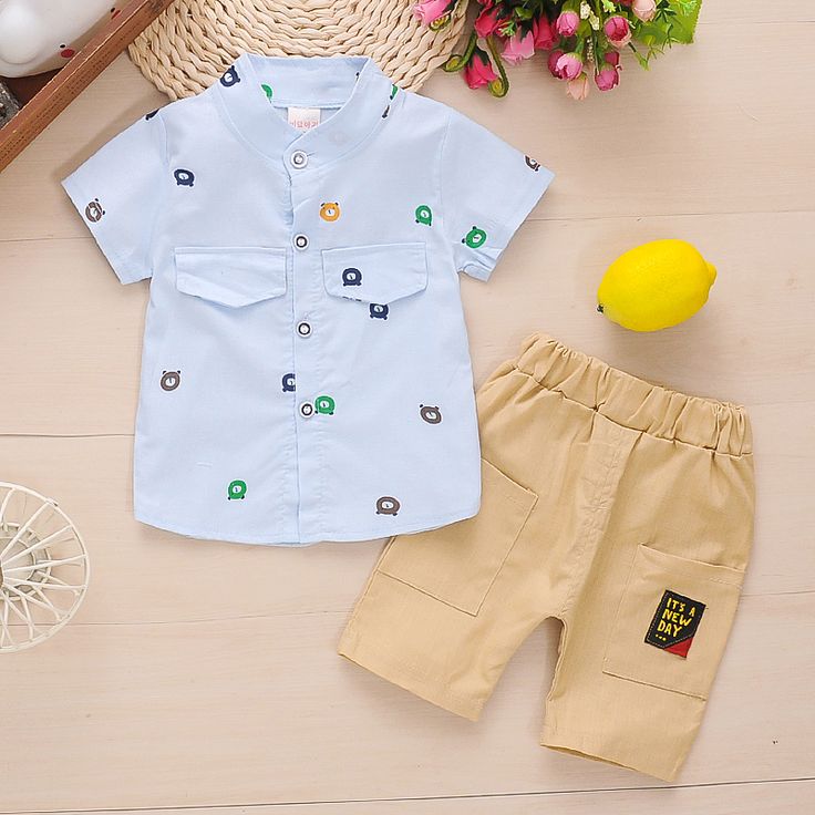 Cute bear printed 2 pc set
