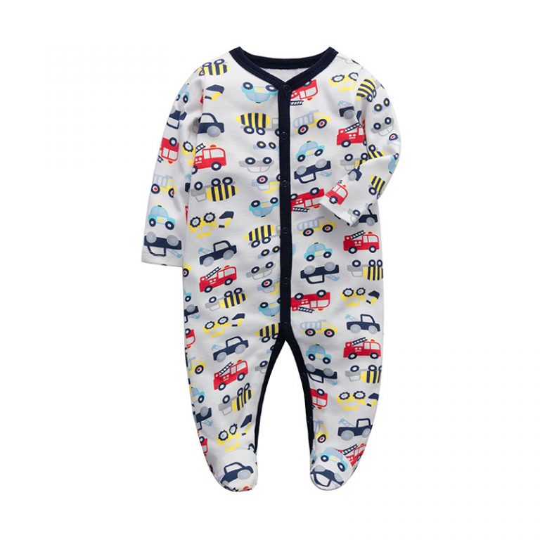 Cars printed Full sleeves baby romper