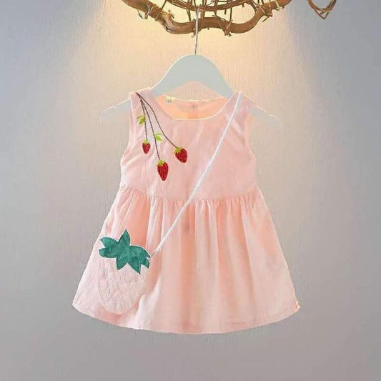 Strawberry Swirl Frock with bag