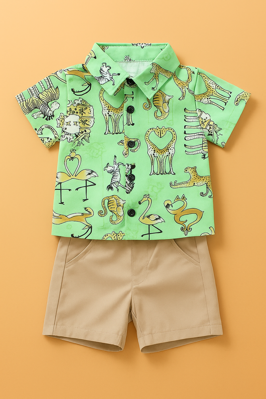 Forest Theme Shorts & Shirt