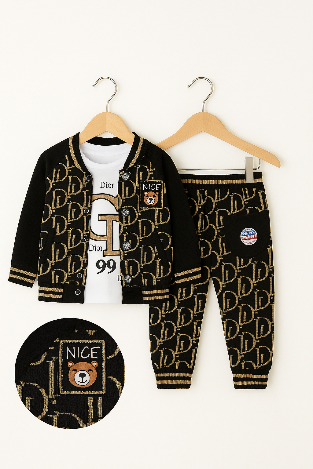 Black Dior Elite 3Pc  Outfit