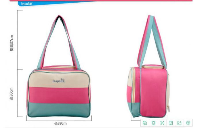 Pink Tote and Tiny Baby Diaper Bag