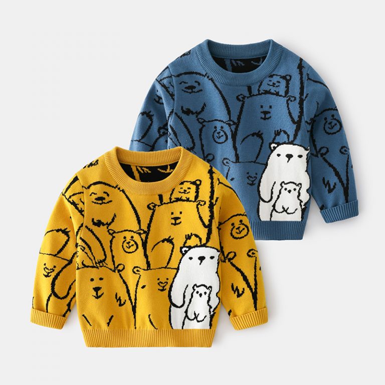 Panda Bear Crew Knitted Sweatshirt