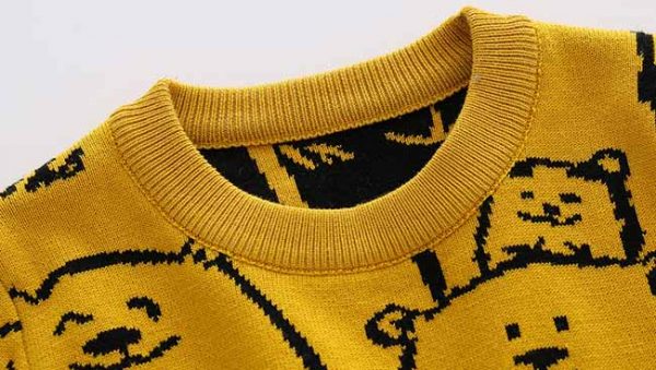 Panda Bear Crew Knitted Sweatshirt