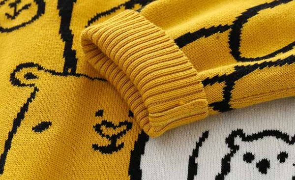 Panda Bear Crew Knitted Sweatshirt