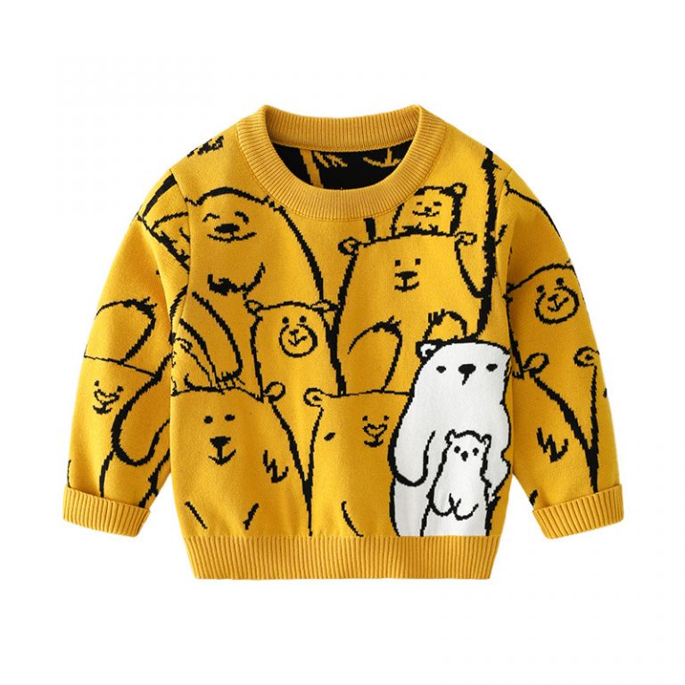 Panda Bear Crew Knitted Sweatshirt
