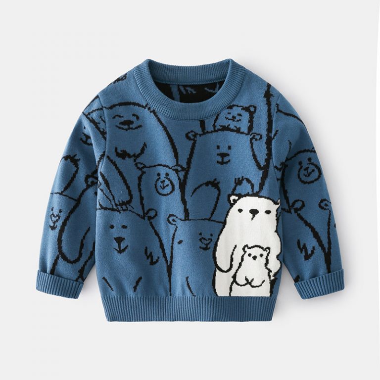 Panda Bear Crew Knitted Sweatshirt