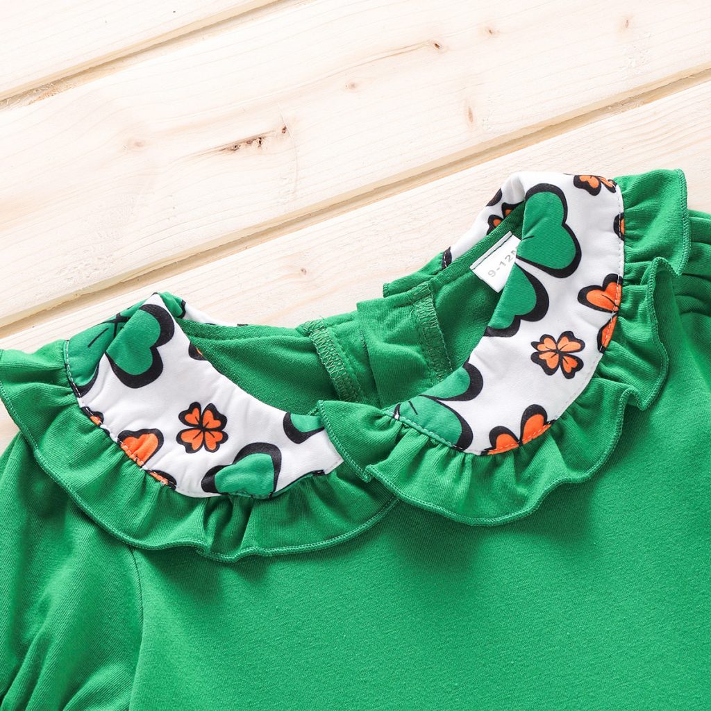 Green Bloom Mandarin Top