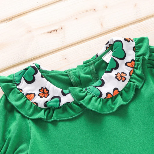 Green Bloom Mandarin Top