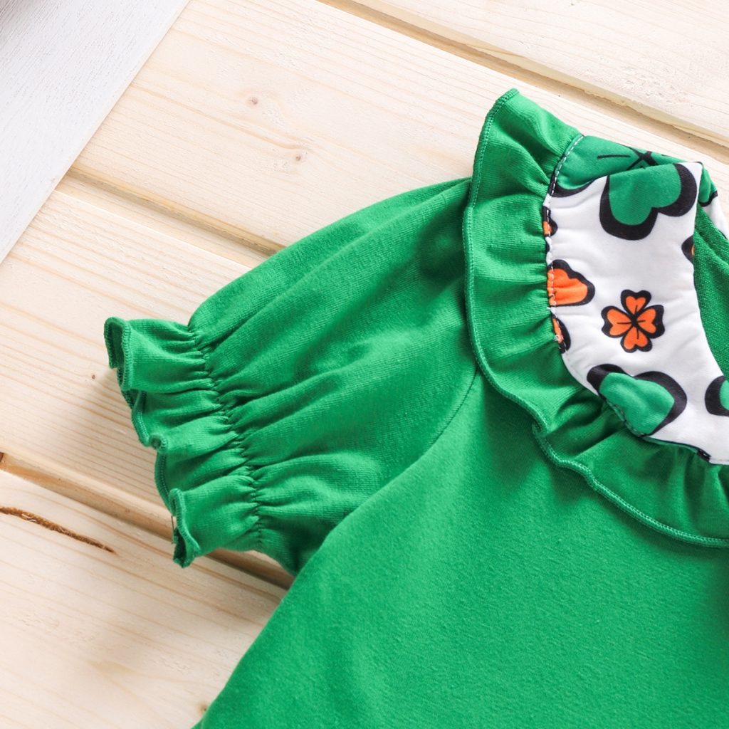 Green Bloom Mandarin Top