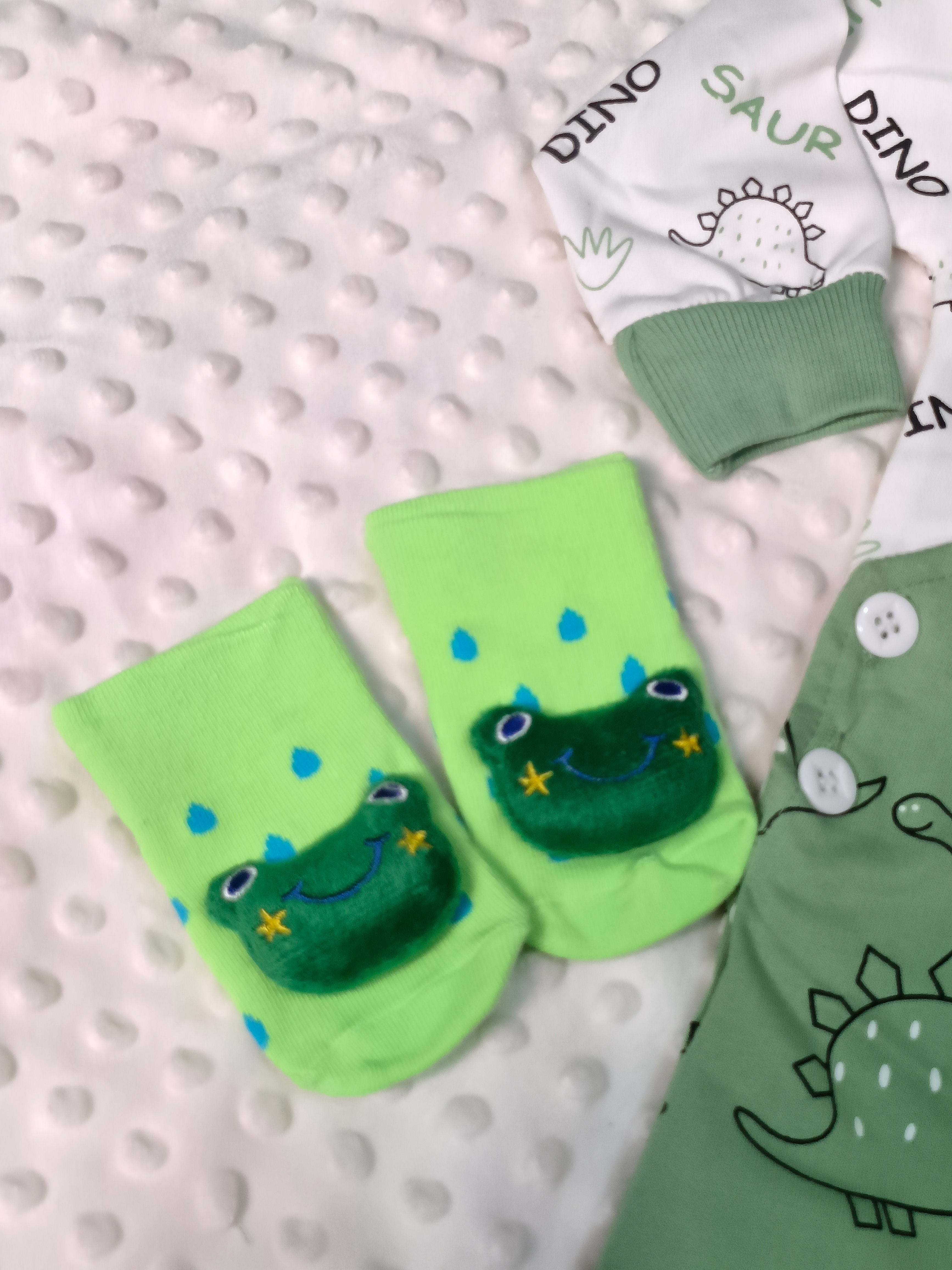 Dino Dreams Mint Green Romper