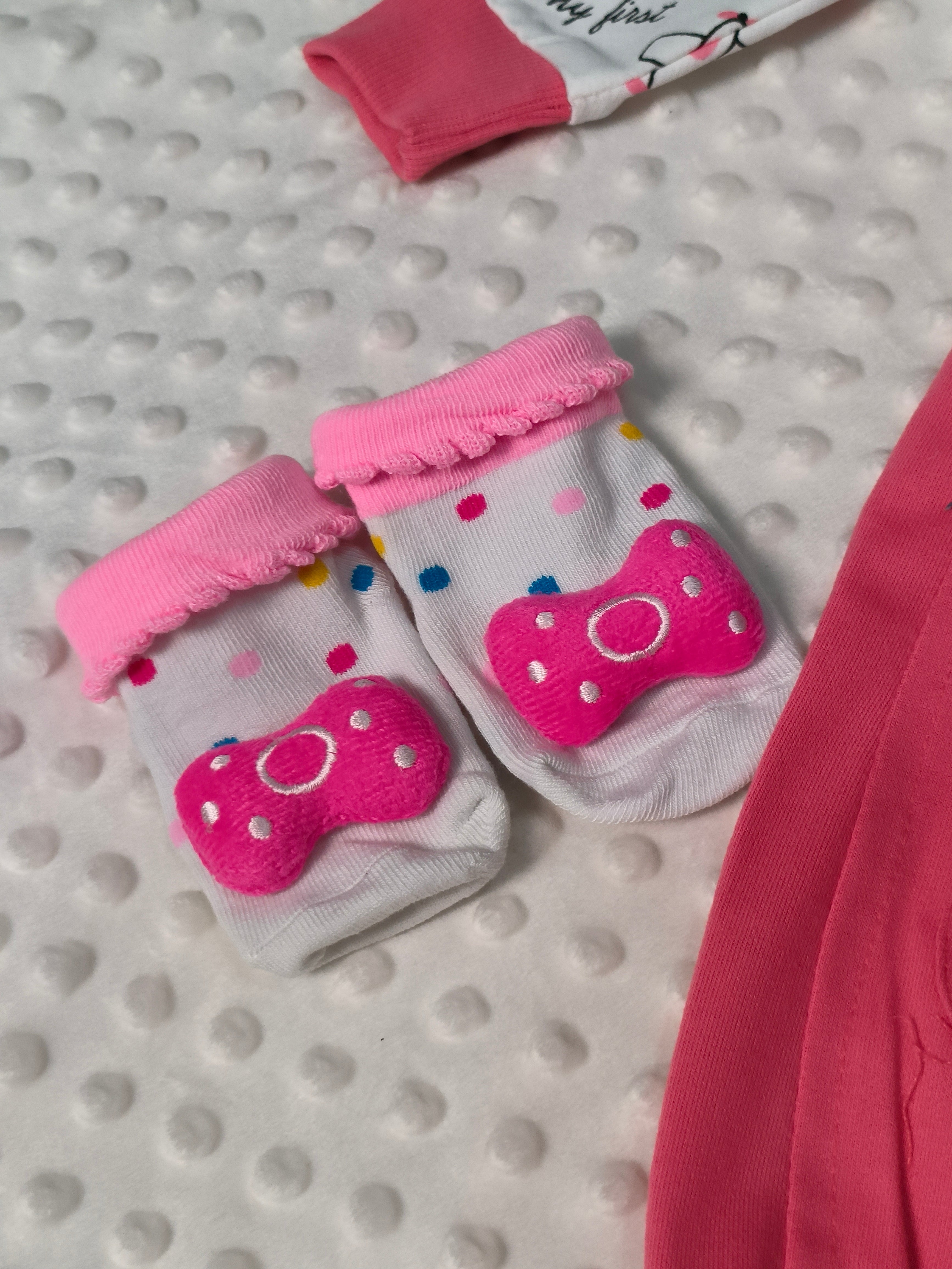 Cloudy Cuddles Pink Romper