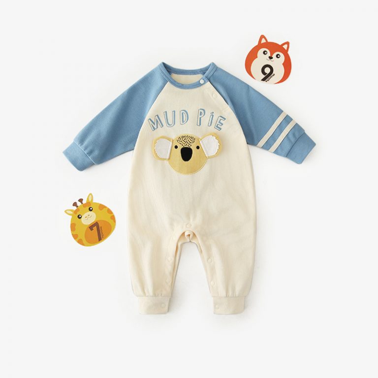 Unisex Mud Pie Printed Romper