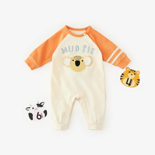 Unisex Mud Pie Printed Romper