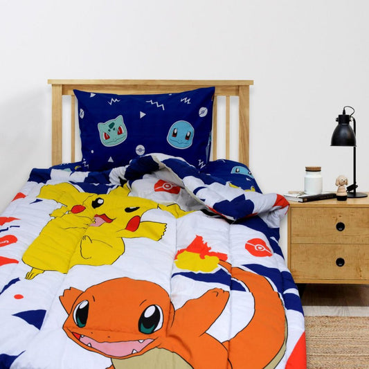 Pokemon Printed Quilted Comforter Set