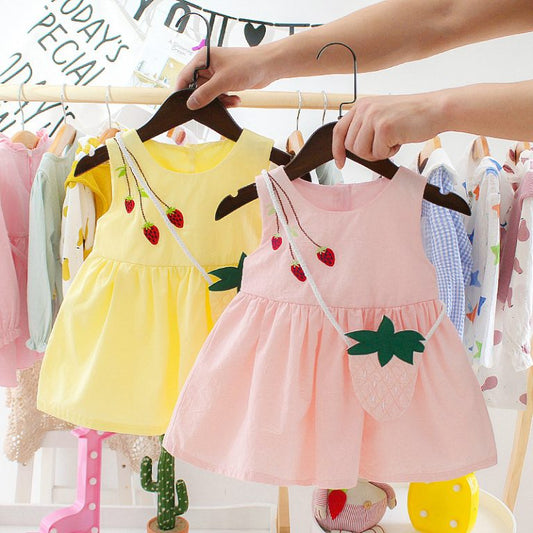 Strawberry Swirl Frock with bag