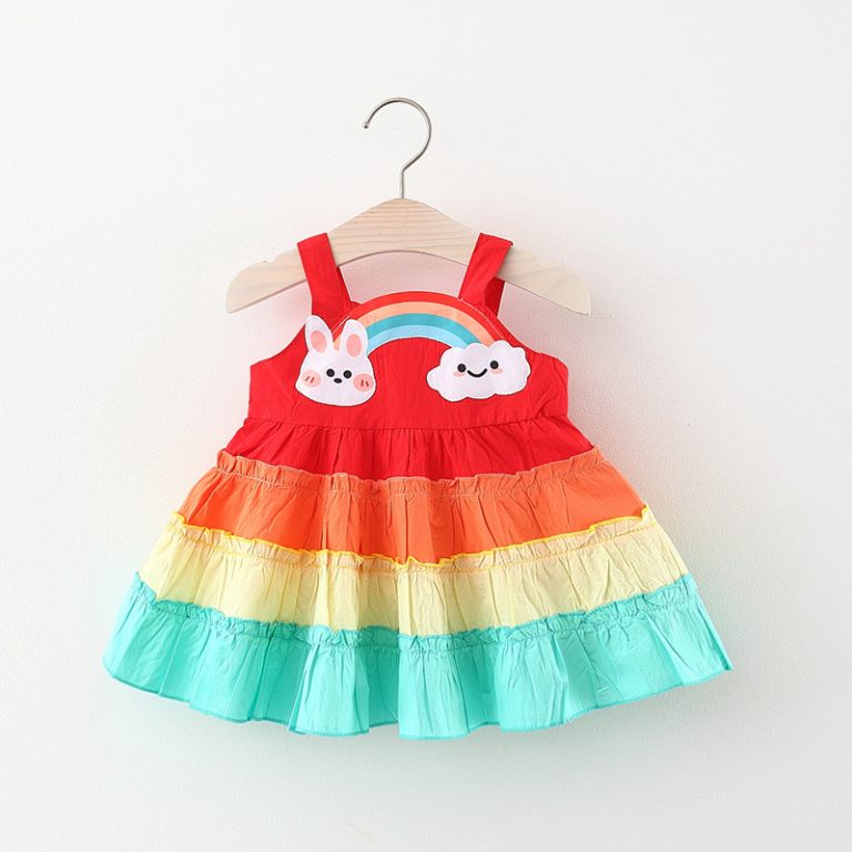 Frilled Rainbow Bunny top