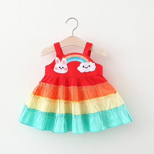 Frilled Rainbow Bunny top