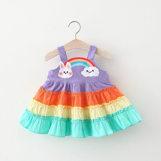 Frilled Rainbow Bunny top