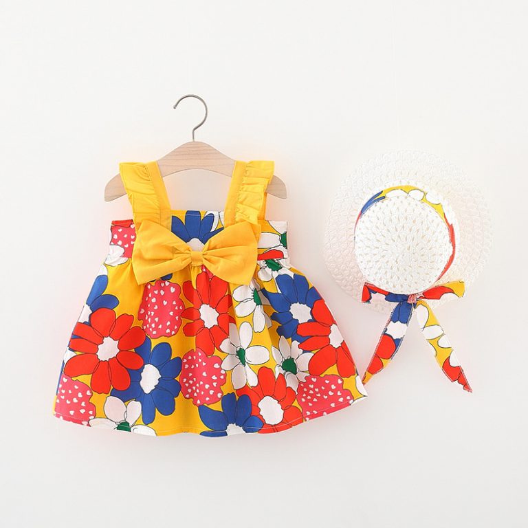 Beach Bloom Dress with hat