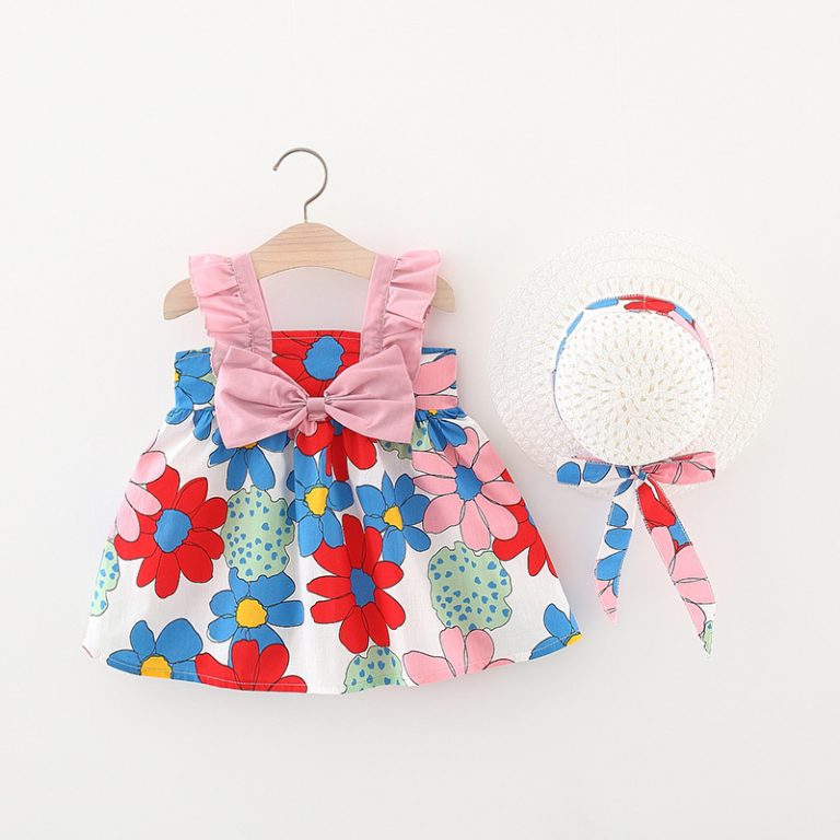 Beach Bloom Dress with hat