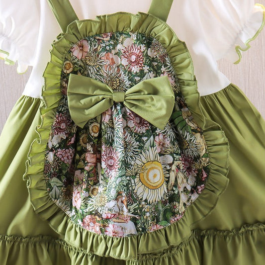 Olive Green Frilled Top