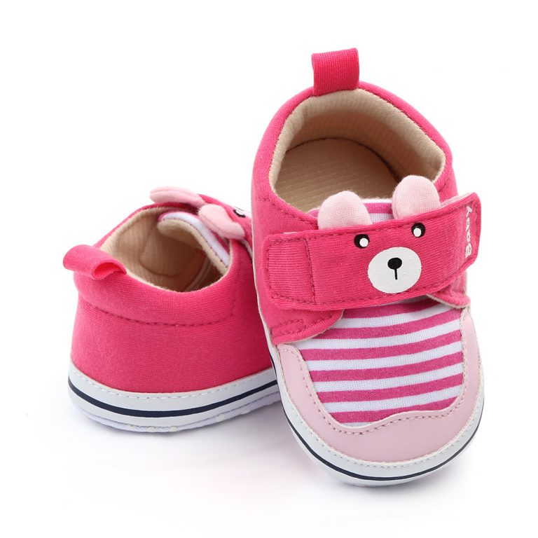 Striped Denim Baby Shoes