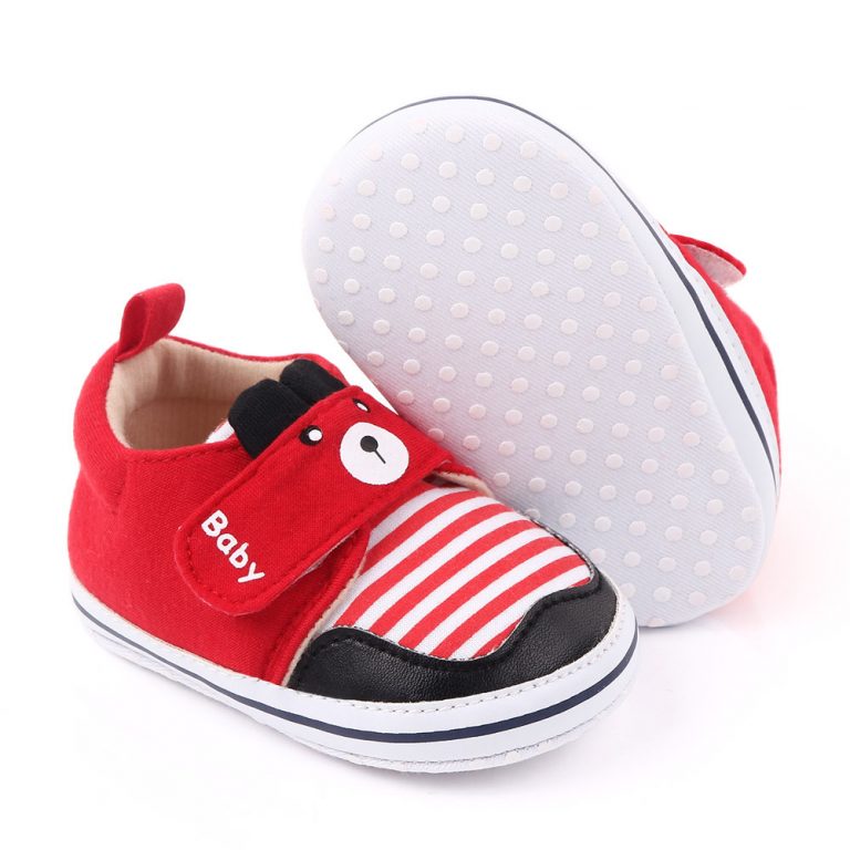 Red Bear Baby Shoes