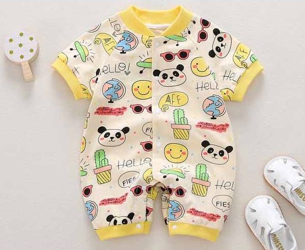 Cartoon Printed Newborn Romper