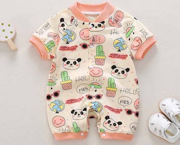 Cartoon Printed Newborn Romper