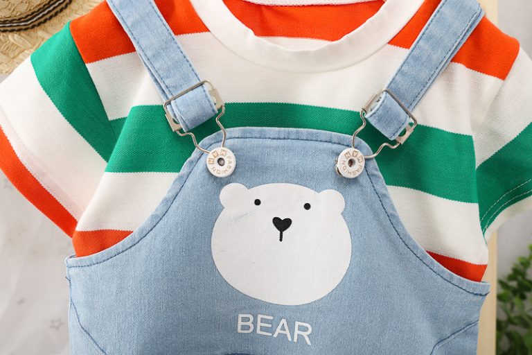 Adventure Buddy Denim Romper Set