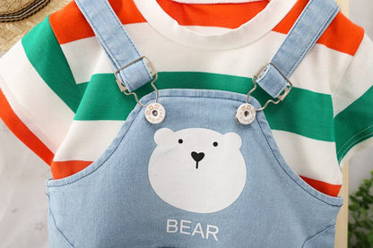 Polar Bear Denim Romper