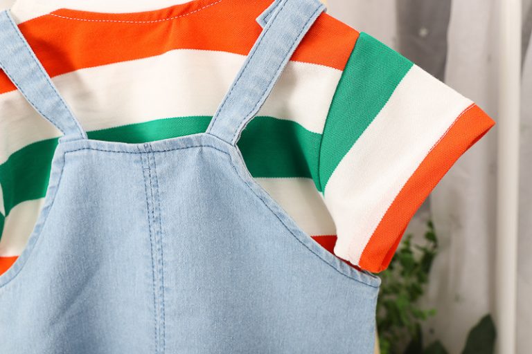 Adventure Buddy Denim Romper Set