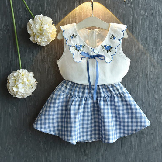 Rosy Petal Skirt Set
