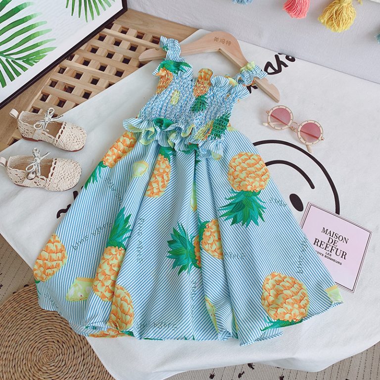 Pineapple Print 2 pc Skirt Set