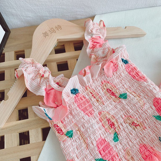 Peachy Twirl Skirt Set