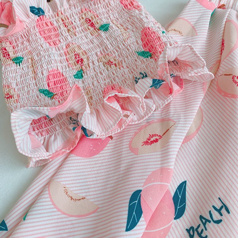 Peachy Twirl Skirt Set