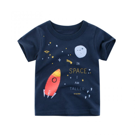 Navy Space Rocket T-shirt