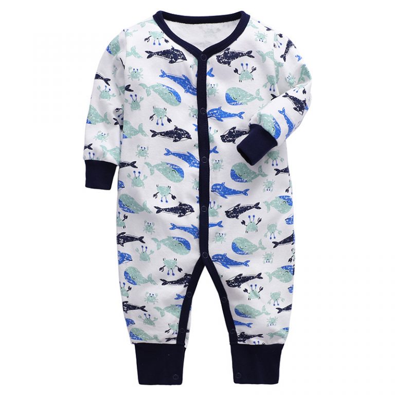 Baby Shark Newborn Romper