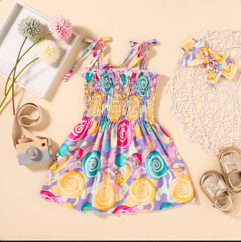 Colorful Candy Twirl Dress