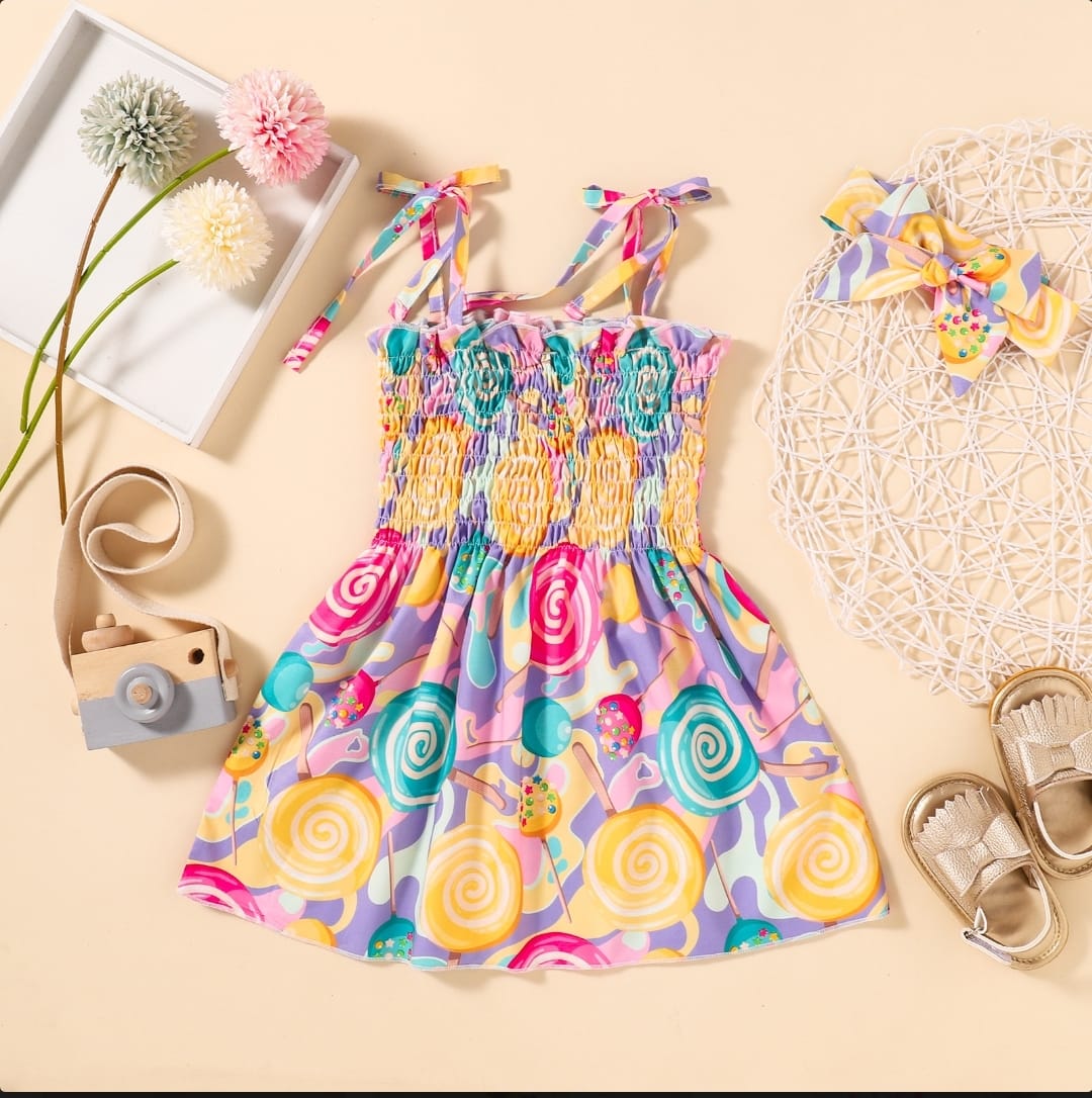 Colorful Candy Twirl Dress