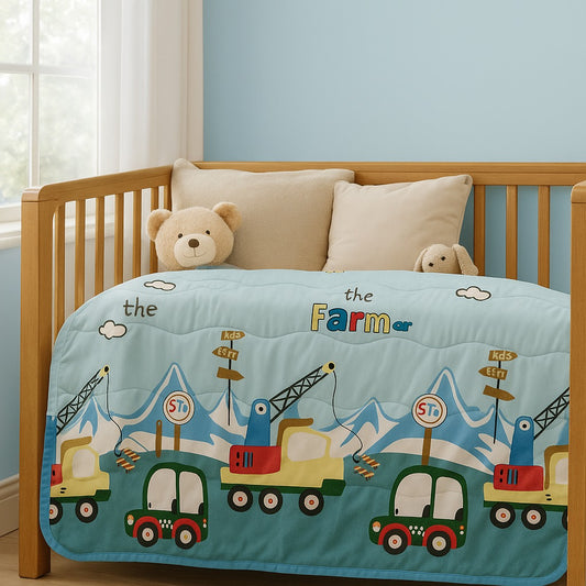 Farm Themed Quilted Crib Bedding