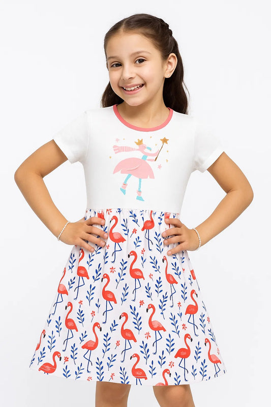 Flamingo Flutter Summer Dress