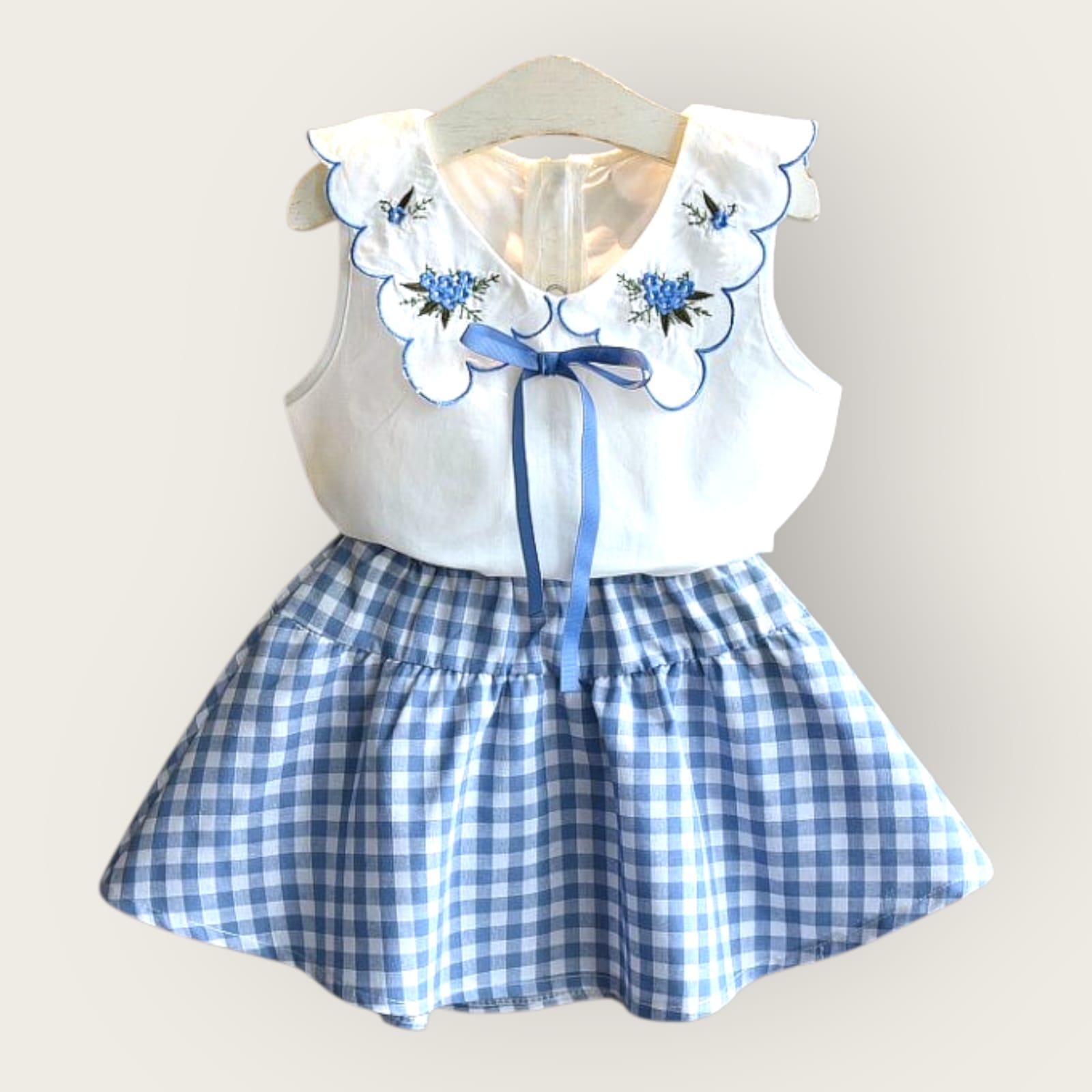 Rosy Petal Skirt Set